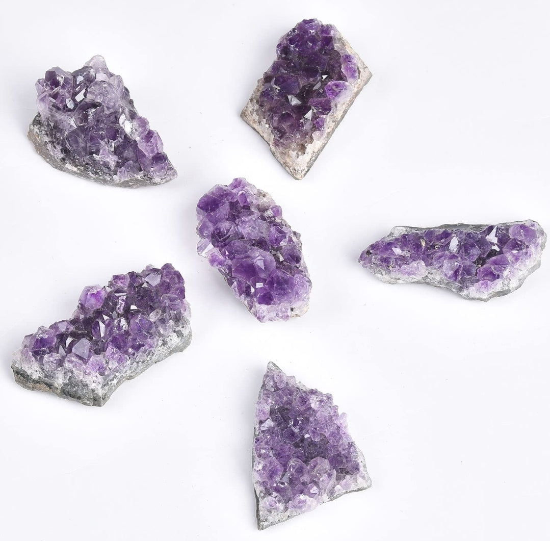 Raw Amethyst Crystal on Matrix