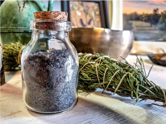 Herb and Crystal Infused Black Salt