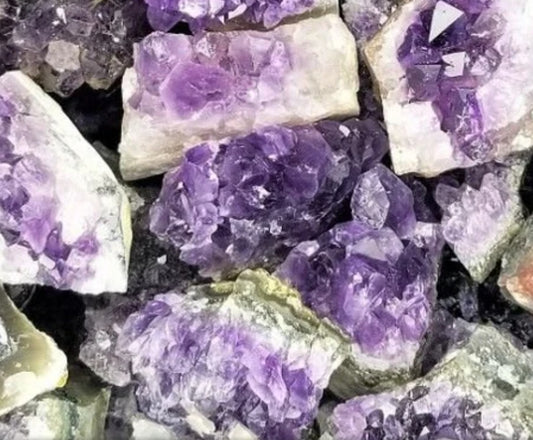 Raw Amethyst Crystal on Matrix